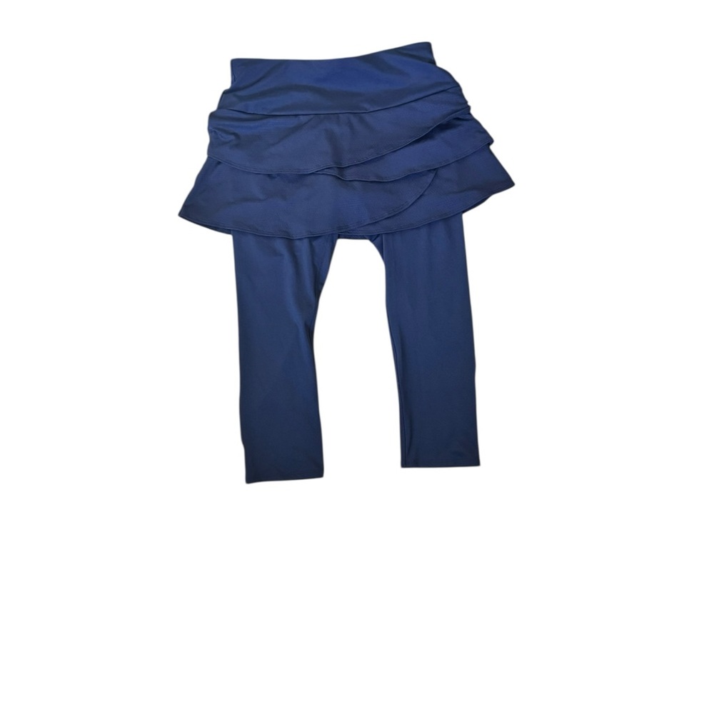 Lucky in Love Blue Layered Skirt Leggings